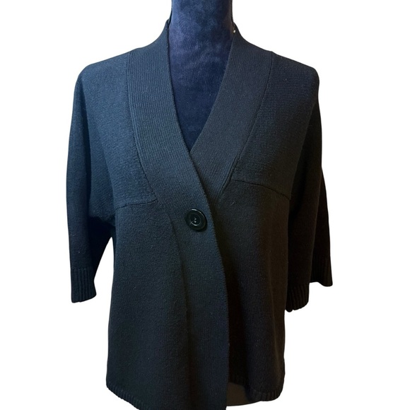 Nine West | Black Women's Single Button Cardigan | Sz L - Picture 1 of 6